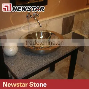 Newstar Quartz Stone One Piece Bathroom Sink and Countertop thumbnail-2