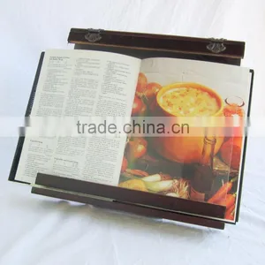 Wooden Cookbook Stand Acrylic Splatter Guard thumbnail-1