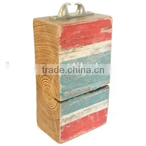 Older Aged Wooden Door Stop thumbnail-1