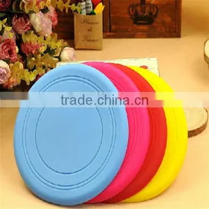 Fashional Custom Logo Silicone Frisbee for Dog Training Flying Disc thumbnail-1