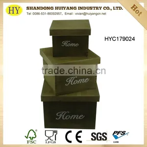 Vintage Wood Boxes With Lid Wholesale thumbnail-1