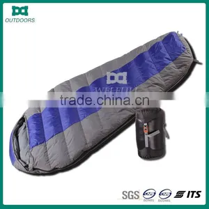 Outdoor Duck Down Mummy Camping Sleeping Bag thumbnail-1