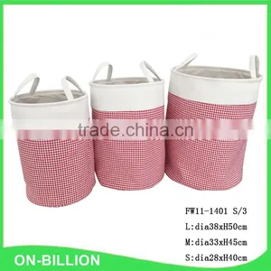 Household Necessary Fabric Foldable Cloth Storage Basket thumbnail-1
