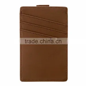 RFID Blocking Genuine Slim Leather Wallet Credit Card Case Sleeve Card Holder With Painted Edges thumbnail-6