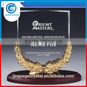 Trade Assurance Factory Wholesale Replica Flame Shaped Global Achievement Crystal Award thumbnail-2