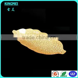 Luxury Round Acrylic Tray Sets Wholesale, Golden Fruit Trays For Wedding thumbnail-3