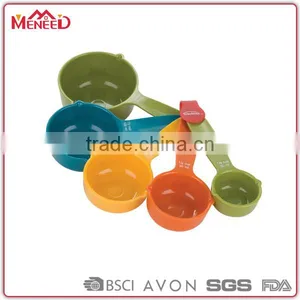 Wholesale Kitchen Tools Supply Different Sizes Set of 5 Melamine Plastic Kitchen Measuring Spoon thumbnail-1