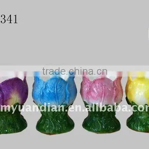 Set 4 Flower Shape Egg Poacher Cup Set thumbnail-1