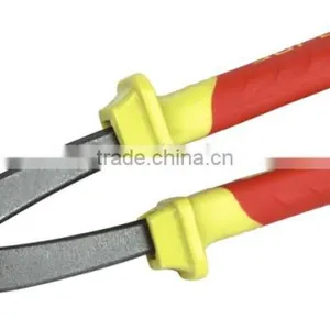 European Type Double Color PVC Handle End-cutting Pliers thumbnail-1