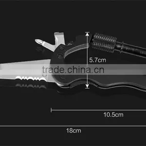 Portable Stainless Steel Multifunction Knife Detachable Carabiner thumbnail-4