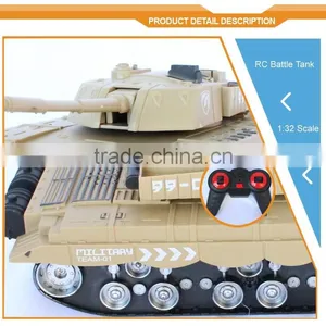 Toys Best Selling1:32 4CH Simulation Model RC War Best Tank thumbnail-2