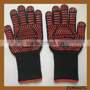 Wholesale Aramid Fiber Heat Resistant BBQ Gloves Cooking Gloves thumbnail-1