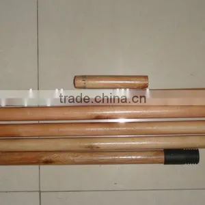 120X2.2cm Pvc Coated Brush Coconut Wooden Handle/pvc Coated Broom Wooden Stick Wooden Mop Handle thumbnail-5