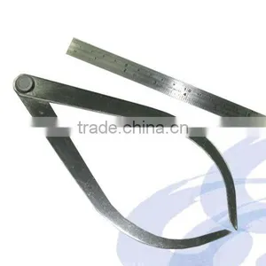 2PC Caliper High Carbon Steel Measuring Straight Ruler Tools thumbnail-1