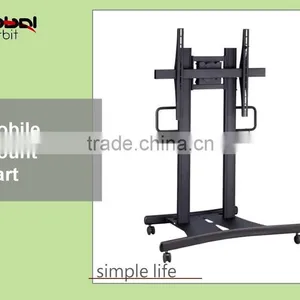 Living Room Furniture Design Monitor Bracket Swivel TV Cart With Wheels thumbnail-3