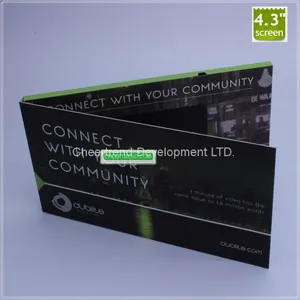 128MB-16GB Usb Memory Advertising 4.3 Lcd Video Brochure Card thumbnail-1