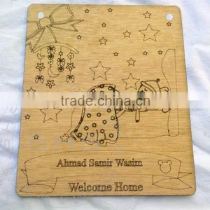 Laser Engarved Wooden Greeting Cards thumbnail-1