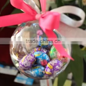 Cheap Clear Plastic Fillable Ball Ornaments Xmas Favor Candy Crafts thumbnail-2