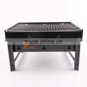 Chrome Cast Iron Mesh Camping Stainless Steel Portable Kebab Charcoal BBQ Grill for Sale thumbnail-1