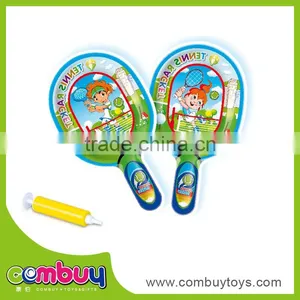 Kids Outdoor Play Toy Cartoon Set Inflatable Tennis Racket thumbnail-1