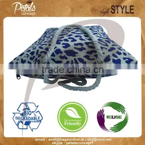 Biodegardable Low Price Beach Bag Made From Golden Fiber Jute thumbnail-2