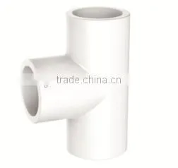 HIGH QUANLITY EQUAL TEE OF PVC GB STANDARD PIPES & FITTINGS FOR WATER SUPPLY thumbnail-1