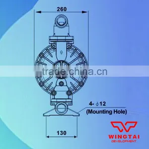 Standard Pneumatic PTFE Diaphragm Pump BML-40 thumbnail-6