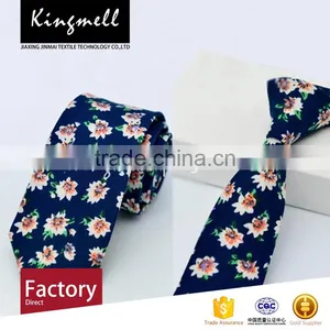 Custom 2017 Fashionable Digital Printing Floral Cotton Male Neckties thumbnail-4