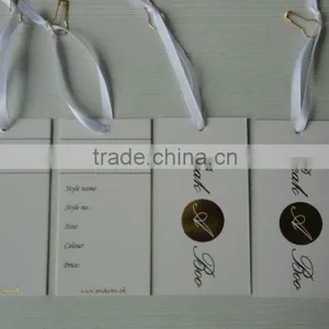 2017 Custom High Quality Paper Hang Tags for Clothing thumbnail-2