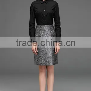 Intellectual Modern Ladies Long Sleeve Non-iron White Formal Shirt thumbnail-4