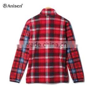 2017 Winter Plaid Men Warm Fleece Jacket thumbnail-2