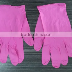 Dispoable Pink Nitrile Gloves thumbnail-1