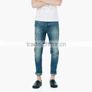 Latest Design Men Fancy Jeans Custom Design Cheap Price thumbnail-1