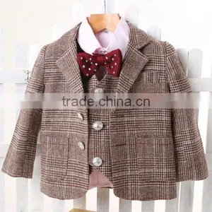 New Style Fashion Wholesaler Factory Price 3-pieces Boy Suit thumbnail-1