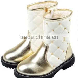 Pink Winter Safety Soft Sole Leather Boots for Babies thumbnail-4
