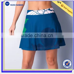 New Design Mesh Blossom Flared Shape 100%polyester Tennis Skirt Wear thumbnail-1