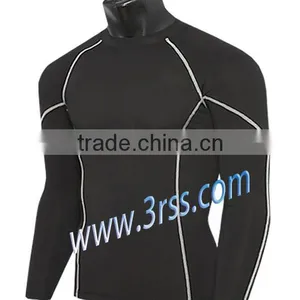 Men Lycra Men Shorts Sleeves Rash Guard With UPF50+ thumbnail-1