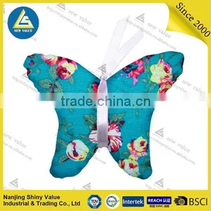 100% Cotton Red Floral Butterfly Shape Pin Cushions thumbnail-2