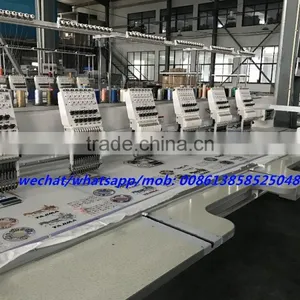 6heads High Speed Flat Computerized Embroidery Machine thumbnail-1