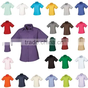 Cotton and Polyester New Women Work Shirts and Blouse thumbnail-1