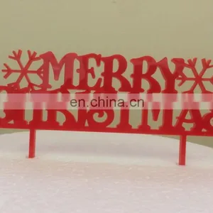 Hot Sale Christmas Acrylic Cake Topper Christmas Cake Decoration thumbnail-1