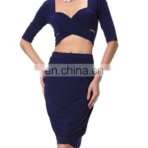 Hot Selling Sexy Crop Tops Two Pieces thumbnail-1