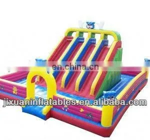 4 Lanes Giant Inflatable Slide Inflatable Stair Slide Toys Inflatable Amusement Park thumbnail-1