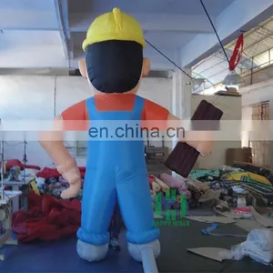 A Man in Suspenders Giant Inflatable Cartoon Characters Inflatable Advertising Figures thumbnail-3