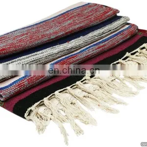 Indian Wool Throw Woven Rugs Hippie Home Decorative Carpet Runner Yoga Mat thumbnail-2