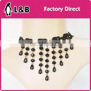 2015 Latest Design Fashion Party Lace Necklace Lace Necklace thumbnail-1