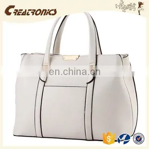 CR European Test Passed pu Leather Material Large-capacity Zipper White Colors Top Sales Noble Woman Fashion Handbags thumbnail-1