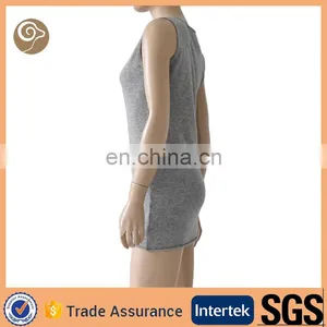 Grey Color Summer Fashion Wool One Piece Dress thumbnail-2