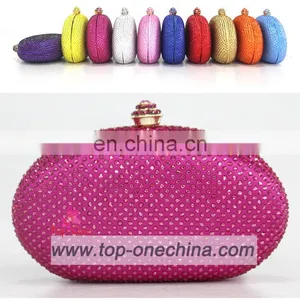 Handbags Ladies Clutches And Purses Metal Evening Clutch Bag,fushia Color Party Clutch Bags No.1024A thumbnail-1