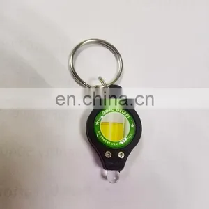 Promotional 2016 390-395 nm Mini Plastic Custom UV Purple Light Led Keychain Money Detector UV Led Keychain thumbnail-1